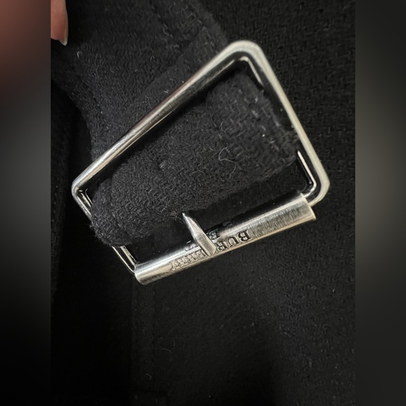 Burberry Brit Rushworth Belted Wool/Cashmere Black Coat, Size 2US, 36EU - Picture 9 of 12